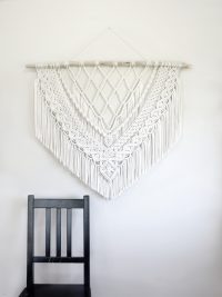 Duża makrama na ścianę "Angel"