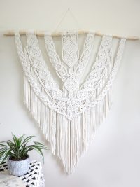 Duża makrama na ścianę "Scarlett"