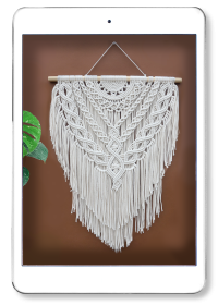 Makrama 55x80 cm -pdf uzupełnienie video tutoriala