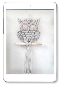 Sowa na obręczy 20cm - PDF uzupełnienie video tutoriala