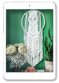 Łapacz snów na obręczy 40 cm - PDF uzupełnienie video tutoriala