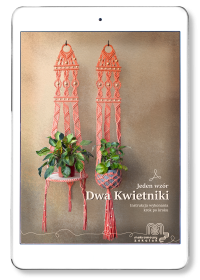 Jeden wzór - dwa kwietniki - PDF krok po kroku